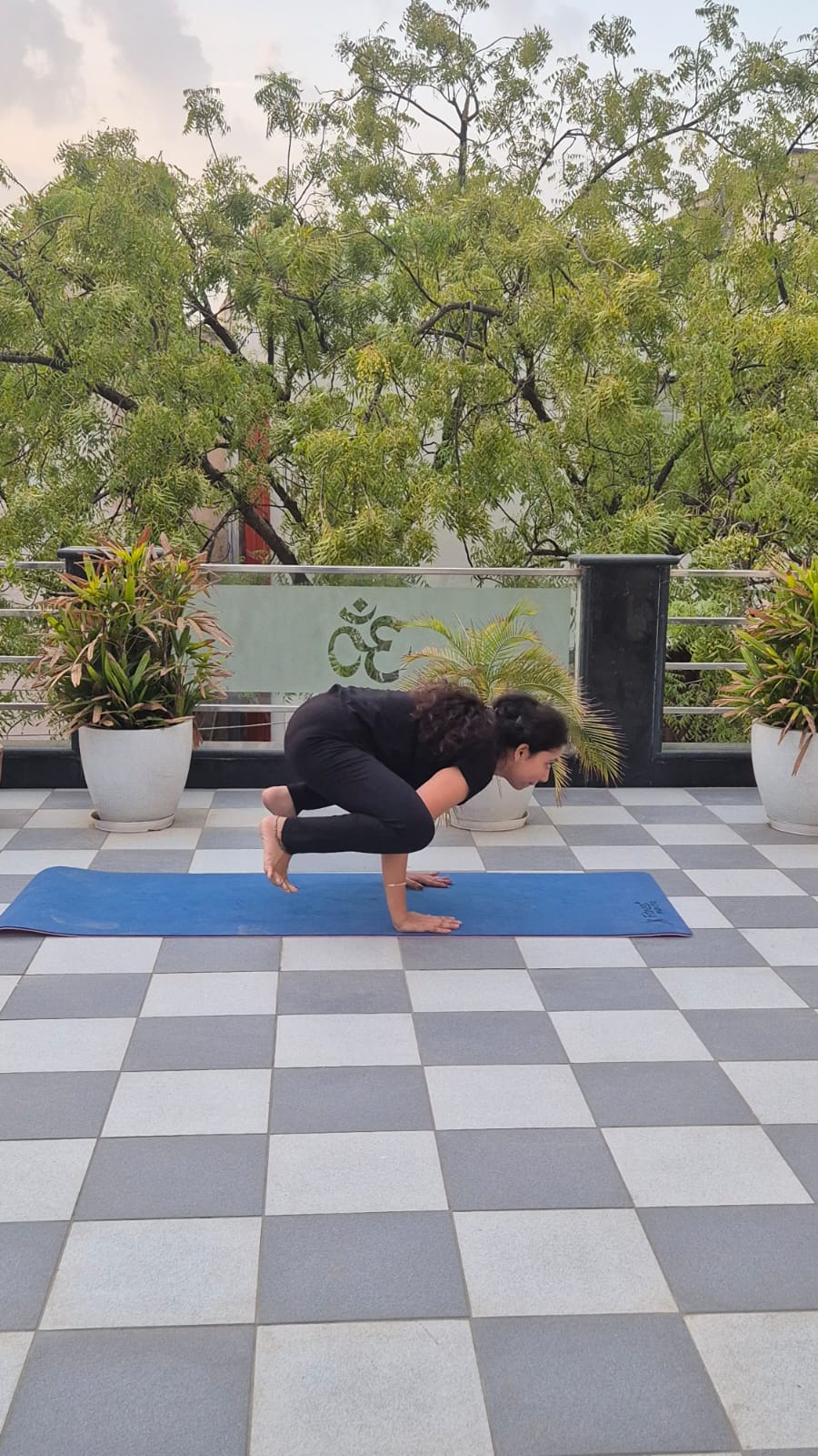 Yoga practice session photo