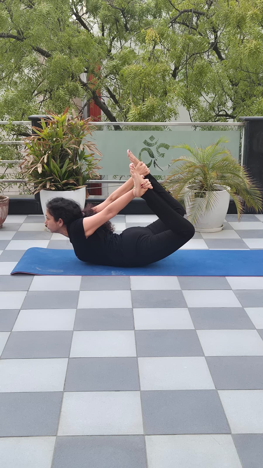 Yoga practice session photo
